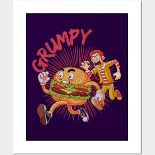 Grumpy | Burger on the Run! Posters and Art